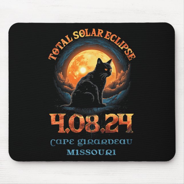 Solar Eclipse 2024 Cape Girardeau Missouri Mousepad (Vorne)