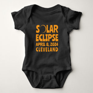 Solar Eclipse 2024 Cleveland Ohio Baby Strampler