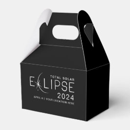Solar Eclipse 2024 Custom Location Eclipse Party Geschenkschachtel
