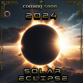 Solar Eclipse 2024 Filmstil Poster