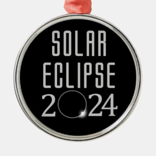 Solar Eclipse 2024 Gedenkveranstaltung Ornament Aus Metall