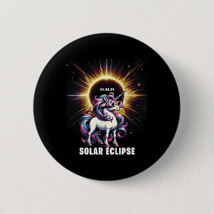 Solar Eclipse 2024 Gesamt Eclipse 8. April 24 Unic Button