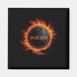 Solar-Eclipse 2024 Gesamt-Sun-Eclipse Magnet