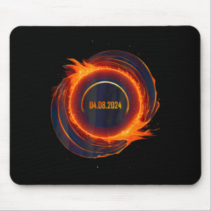 Solar-Eclipse 2024 Gesamt-Sun-Eclipse Mousepad