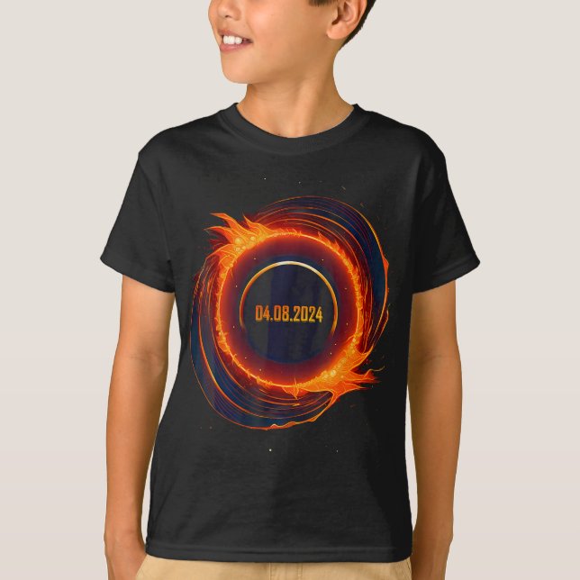 Solar-Eclipse 2024 Gesamt-Sun-Eclipse T-Shirt (Vorderseite)