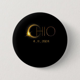 Solar Eclipse 2024 Gesamtsolarischer Eclipse-Staat Button