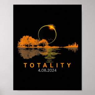 Solar-Eclipse 2024 Gesamtsolaröklipse 4,08,24 Gui Poster