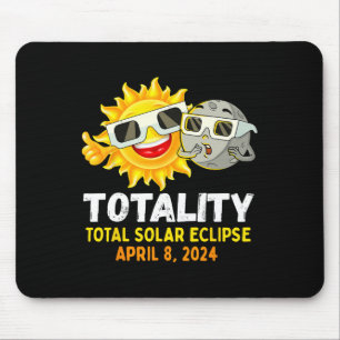 Solar Eclipse 2024 Gles Funny Sun Moon Kids Boys Mousepad