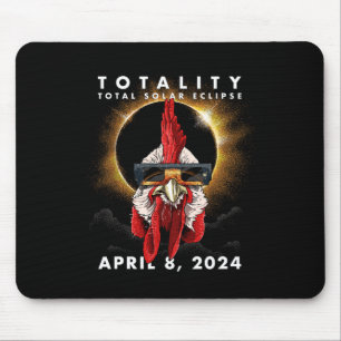 Solar Eclipse 2024 Hühnerrooster Mousepad