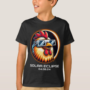 Solar Eclipse 2024 Hühnertotalität Niedlich Matchi T-Shirt