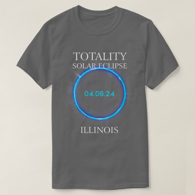 Solar Eclipse 2024 ILLINOIS 04 T-Shirt (Design vorne)