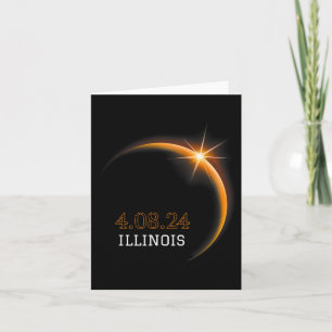 Solar Eclipse 2024 Illinois Totality Spring 4,08,2 Karte