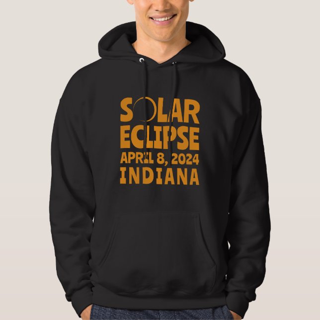 Solar Eclipse 2024 Indiana Hoodie (Vorderseite)
