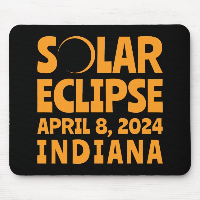 Solar Eclipse 2024 Indiana Mousepad (Vorne)