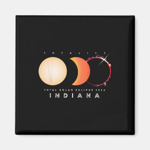 Solar Eclipse 2024 Indiana Total Eclipse America G Magnet