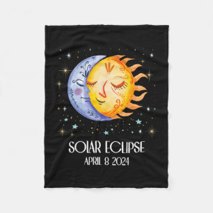 Solar Eclipse 2024 Niedlich Solar Eclipse Kids Boy Fleecedecke