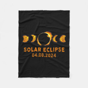 Solar Eclipse 2024 Niedlich Solar Eclipse Kinder K Fleecedecke