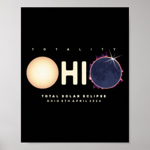 Solar Eclipse 2024 Ohio Total Eclipse Astronomie G Poster