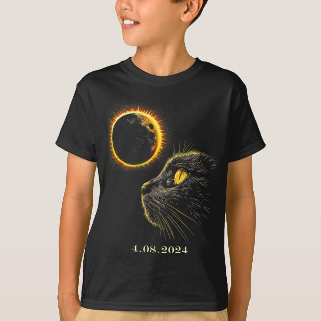Solar Eclipse 2024 Shirt Gesamter Eclipse 8. April (Vorderseite)
