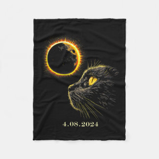Solar Eclipse 2024 Shirt Gesamter Eclipse 8. April Fleecedecke
