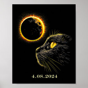 Solar Eclipse 2024 Shirt Gesamter Eclipse 8. April Poster