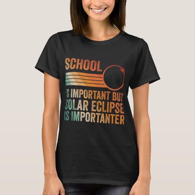 Solar Eclipse 2024 Shirt School Solar Eclipse I (Vorderseite)