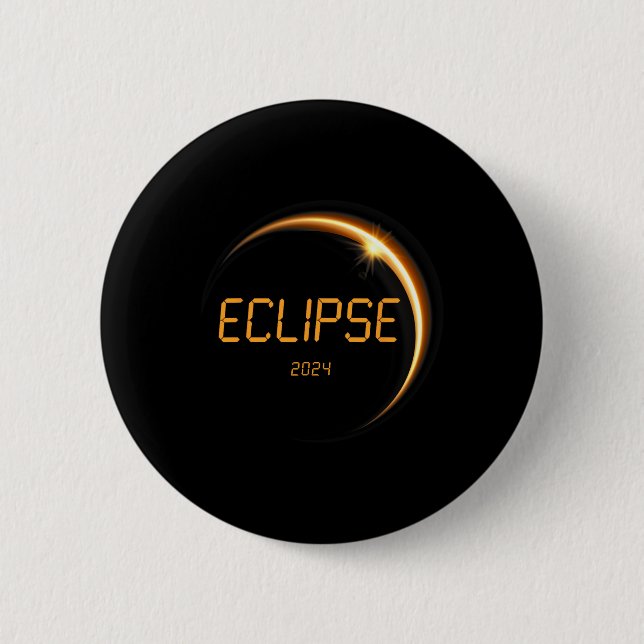 Solar-Eclipse 2024 Solaranlage insgesamt 4,08,24 1 Button (Vorderseite)
