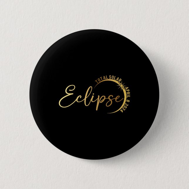 Solar-Eclipse 2024 Solaranlage insgesamt 4,08,24 1 Button (Vorderseite)