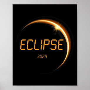 Solar-Eclipse 2024 Solaranlage insgesamt 4,08,24 1 Poster