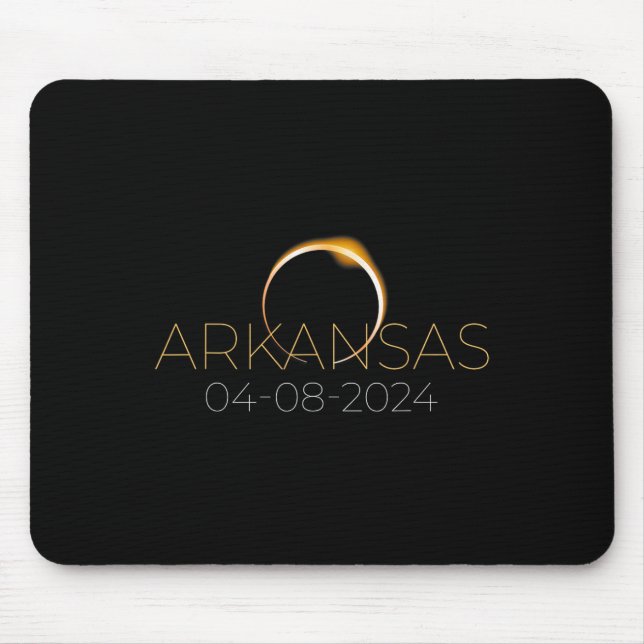Solar Eclipse 2024 Staat Arkansas Total Solar Ecli Mousepad (Vorne)