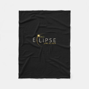 Solar Eclipse 2024 Staat Ohio Total Solar Eclipse Fleecedecke