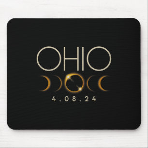 Solar Eclipse 2024 Staat Ohio Total Solar Eclipse Mousepad