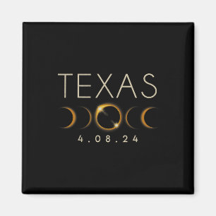 Solar Eclipse 2024 Staat Texas Total Solar Eclipse Magnet