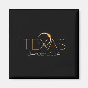 Solar Eclipse 2024 Staat Texas Total Solar Eclipse Magnet