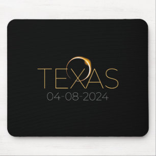 Solar Eclipse 2024 Staat Texas Total Solar Eclipse Mousepad