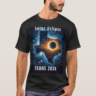 Solar Eclipse 2024 Starry Night T-Shirt