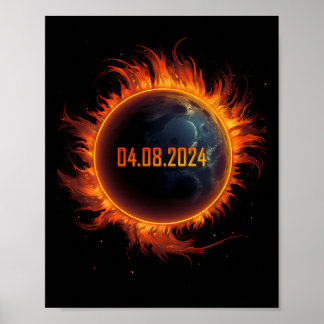 Solar-Eclipse 2024 Sun-Eclipse insgesamt 1 Poster