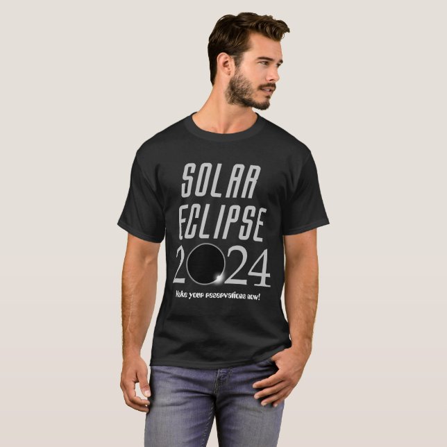 Solar Eclipse 2024 T - Shirt (Vorne ganz)