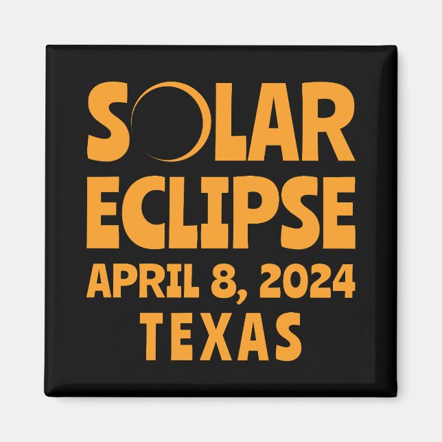 Solar Eclipse 2024 Texas Magnet (Vorne)