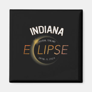 Solar Eclipse 2024 Total Solar Eclipse Staat Indie Magnet