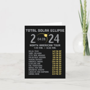 Solar Eclipse 2024 Totalität April 8 Männer Frauen Karte