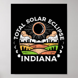 Solar Eclipse 2024 Totalität April 8 Männer Frauen Poster