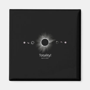 Solar Eclipse 2024 Totalität Magnet