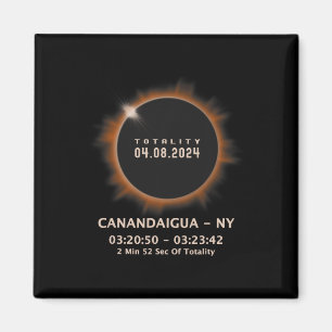 Solar Eclipse 2024 Totality 04.08.24 New York Ny Magnet