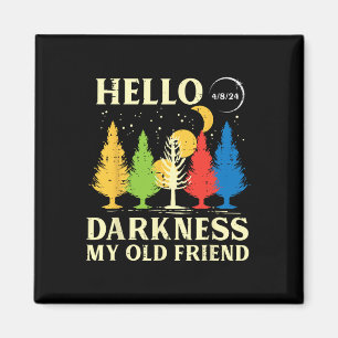 Solar Eclipse 2024 Tress Hallo Dunkelheit 04,08 Ki Magnet
