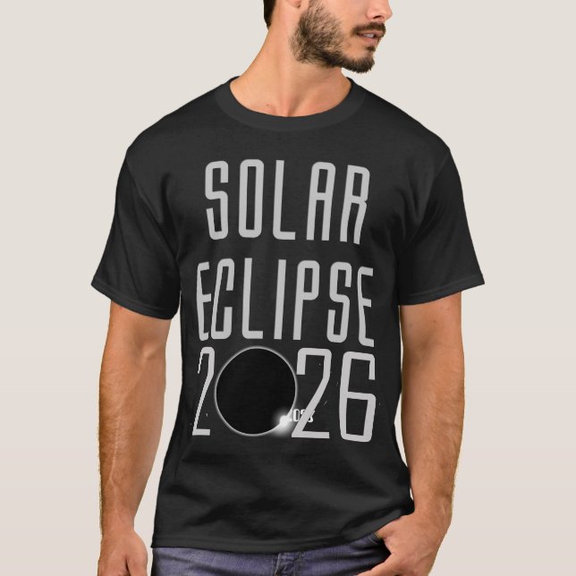 Solar Eclipse 2026 T-Shirt (Vorderseite)