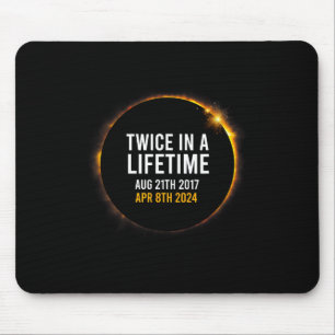 Solar Eclipse 8.04.2024 Totalität zweimal in einem Mousepad