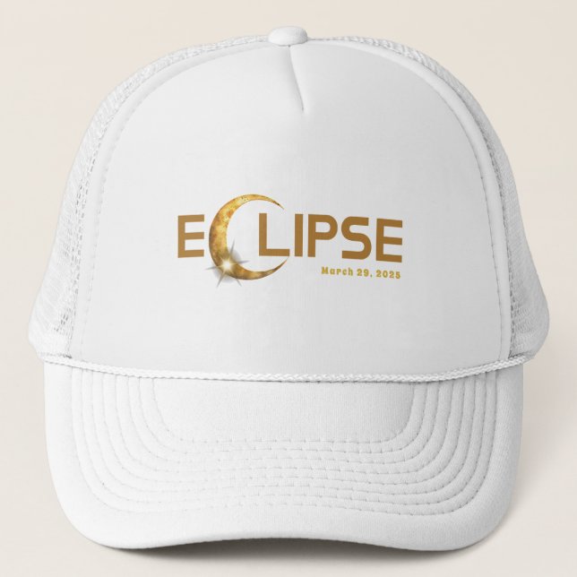 Solar Eclipse American Event 3.29.2025 Truckerkappe (Vorderseite)