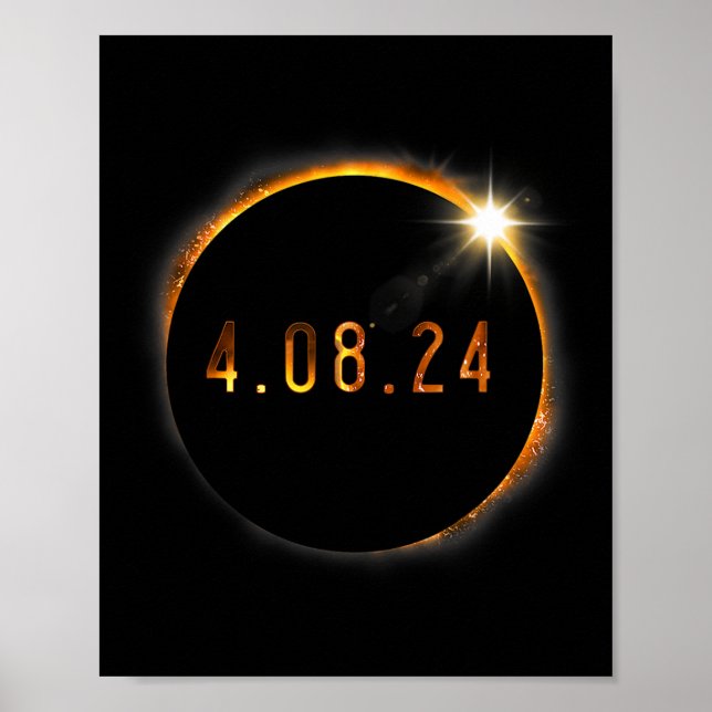 Solar Eclipse American Totality Spring 40824 Poster (Vorne)