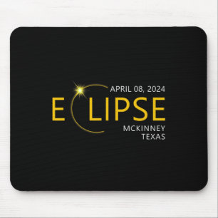 Solar Eclipse Apirl 08 2024 Mckinney Texas T Mousepad